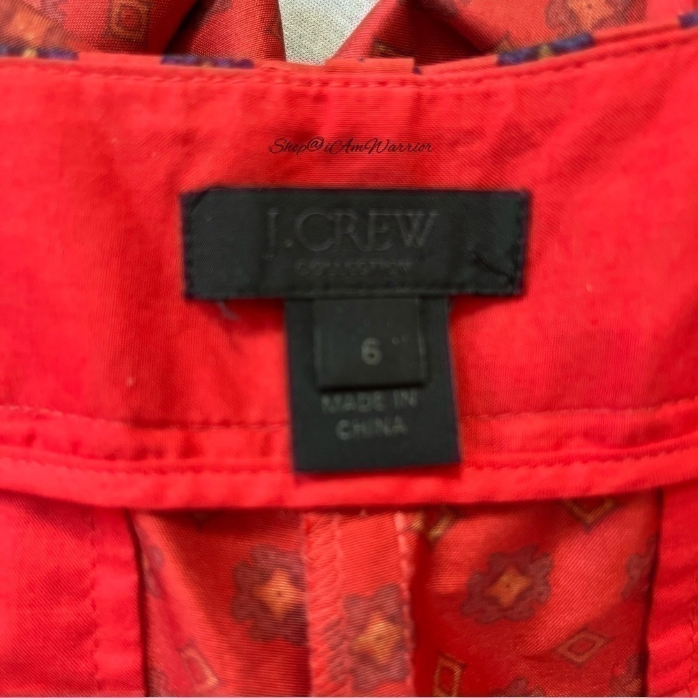 J.Crew Collection silk neck-tie foulard print cigarette pants *shop@iamwarrior - Picture 10 of 11